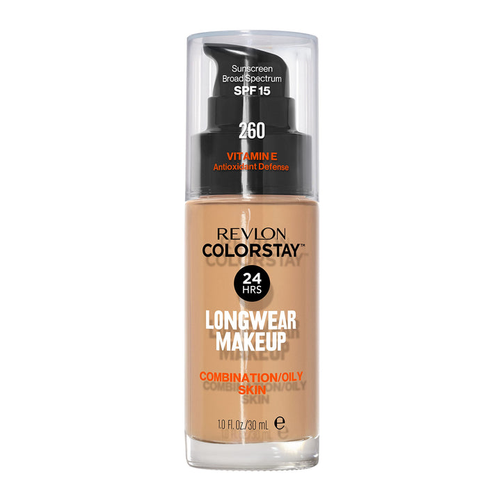 Revlon ColorStay front packaging showing Light Honey shade and benefits