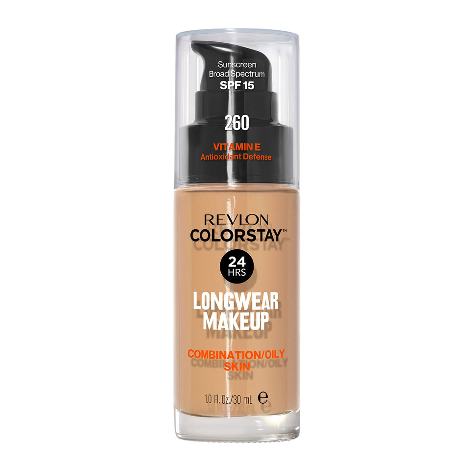 Revlon ColorStay front packaging showing Light Honey shade and benefits