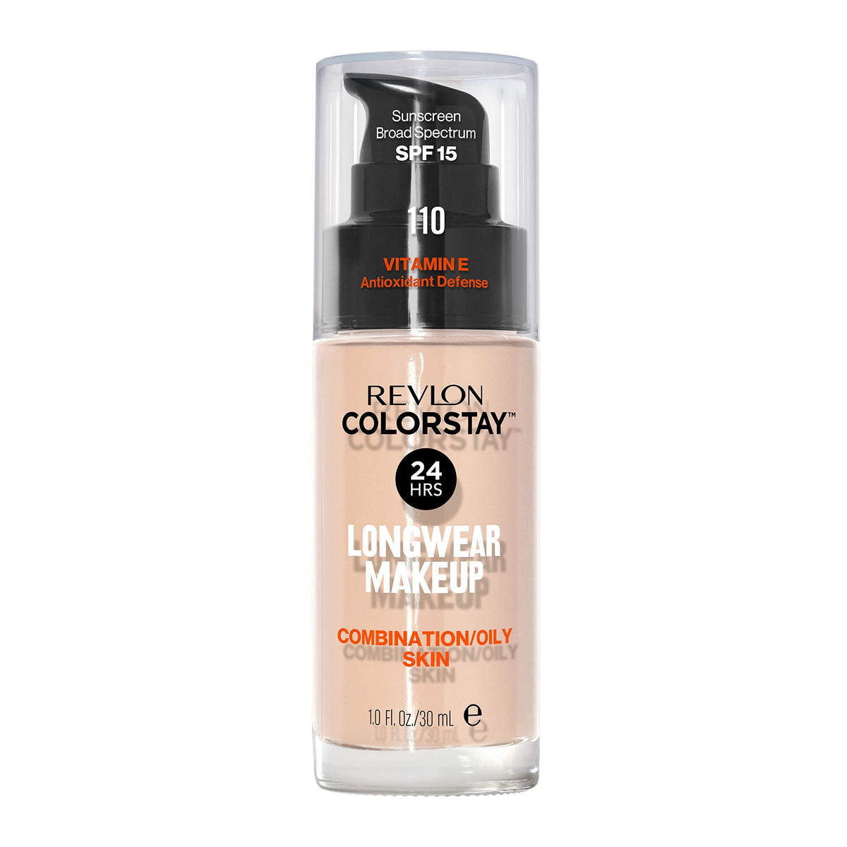 Revlon ColorStay front packaging showing label and SPF 15 benefit