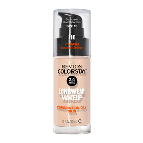 Revlon ColorStay front packaging showing label and SPF 15 benefit