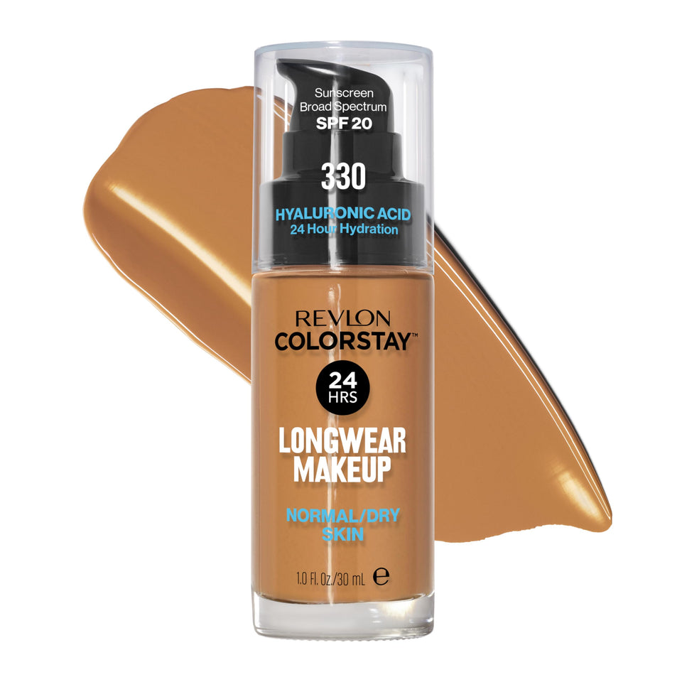 Revlon ColorStay front packaging shows bottle and shade for easy identification and confidence