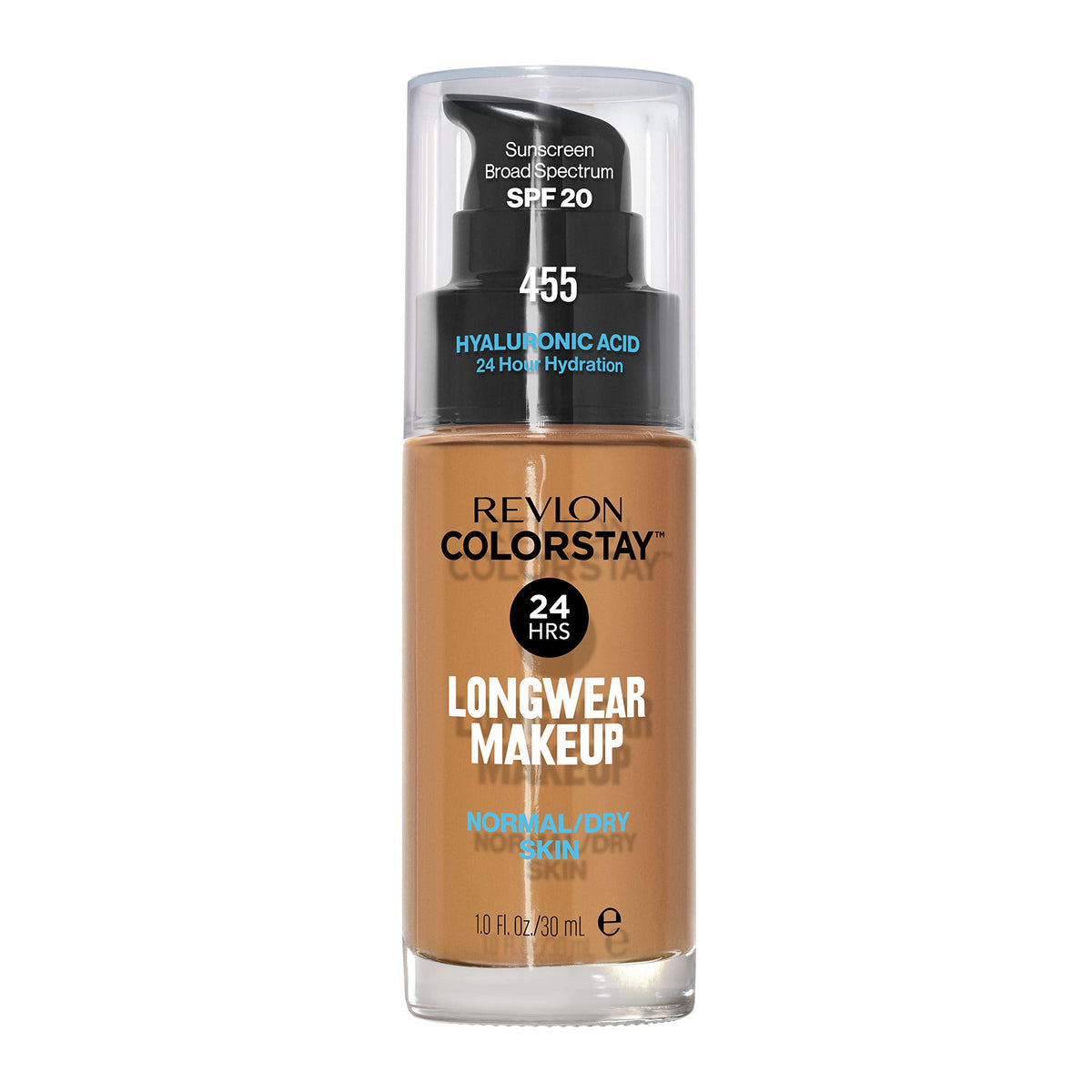 Revlon ColorStay front packaging showing bottle and shade for easy identification