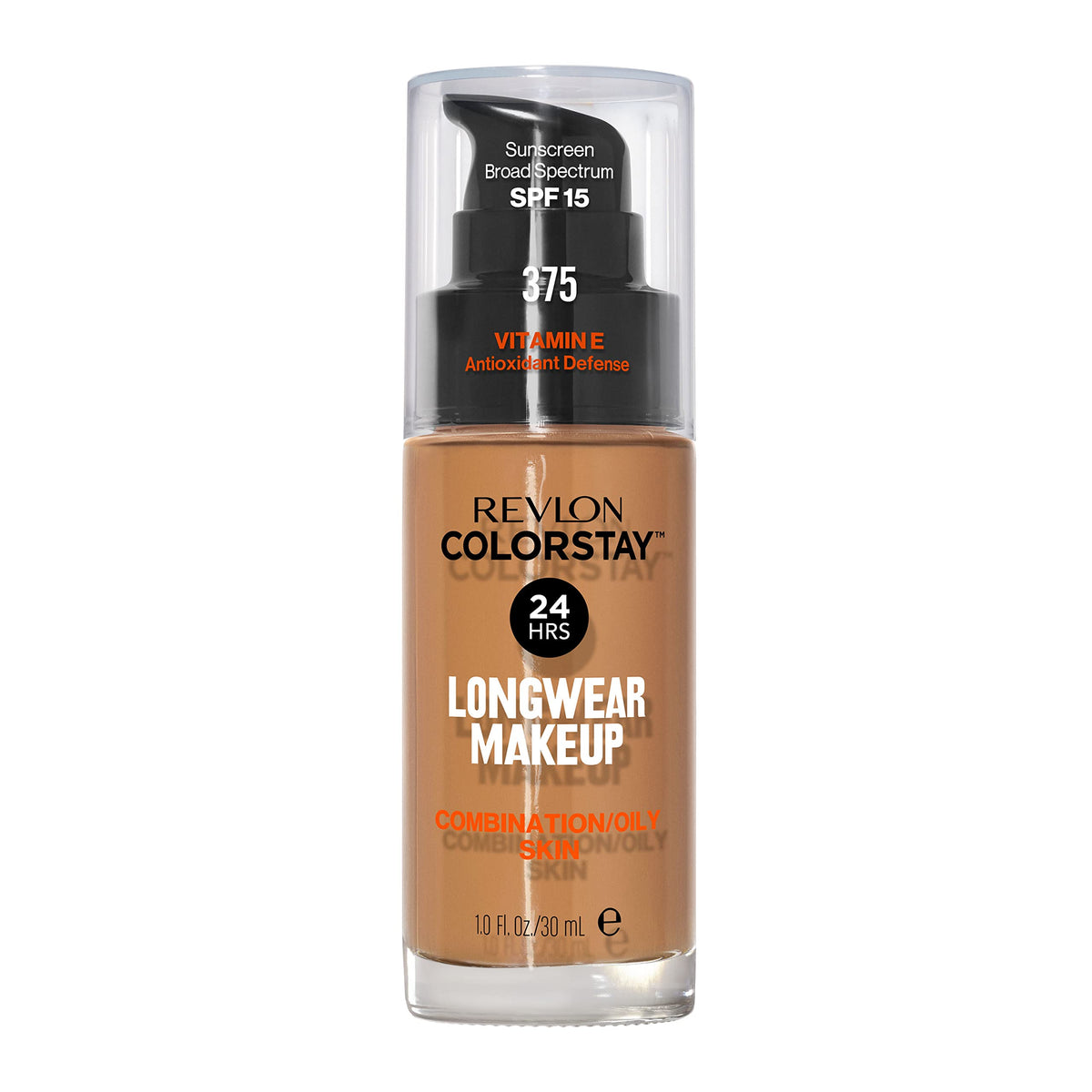 Revlon front packaging shows bottle and label for easy shade identification
