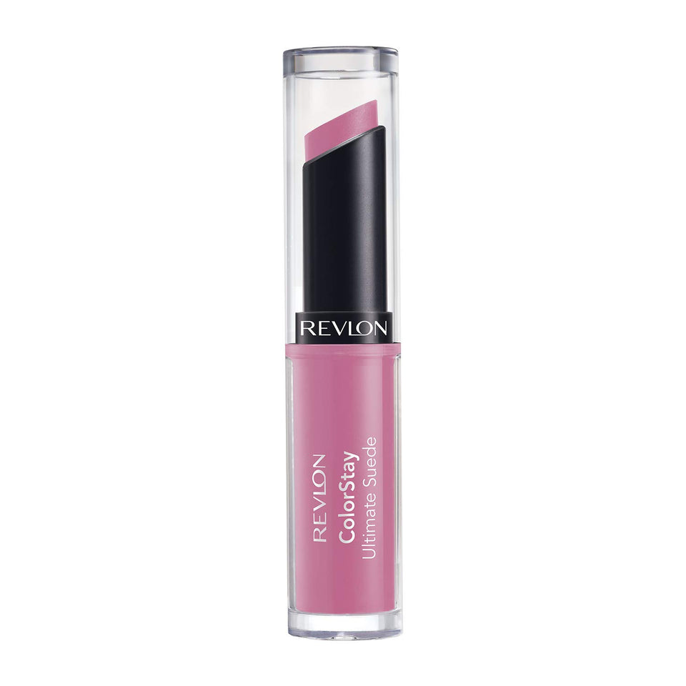 REVLON ColorStay lipstick front view showing bullet and brand, offers precise application