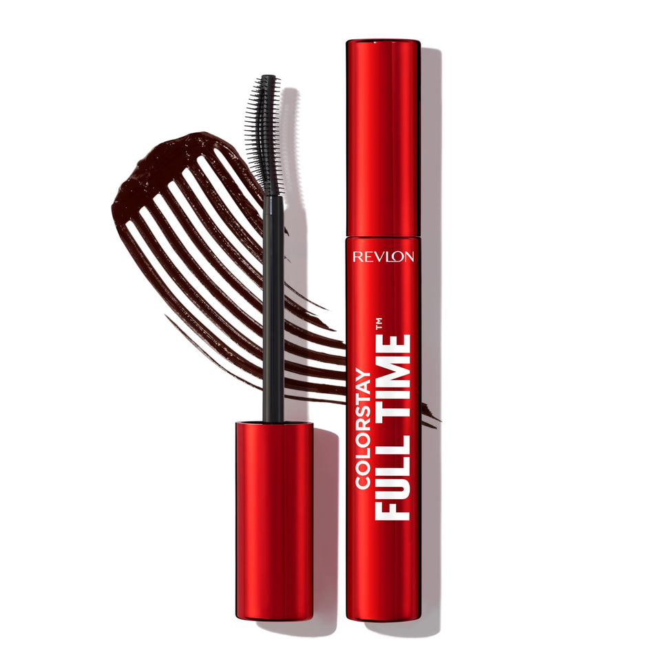 Revlon ColorStay full time mascara front packaging showing compact tube and shade