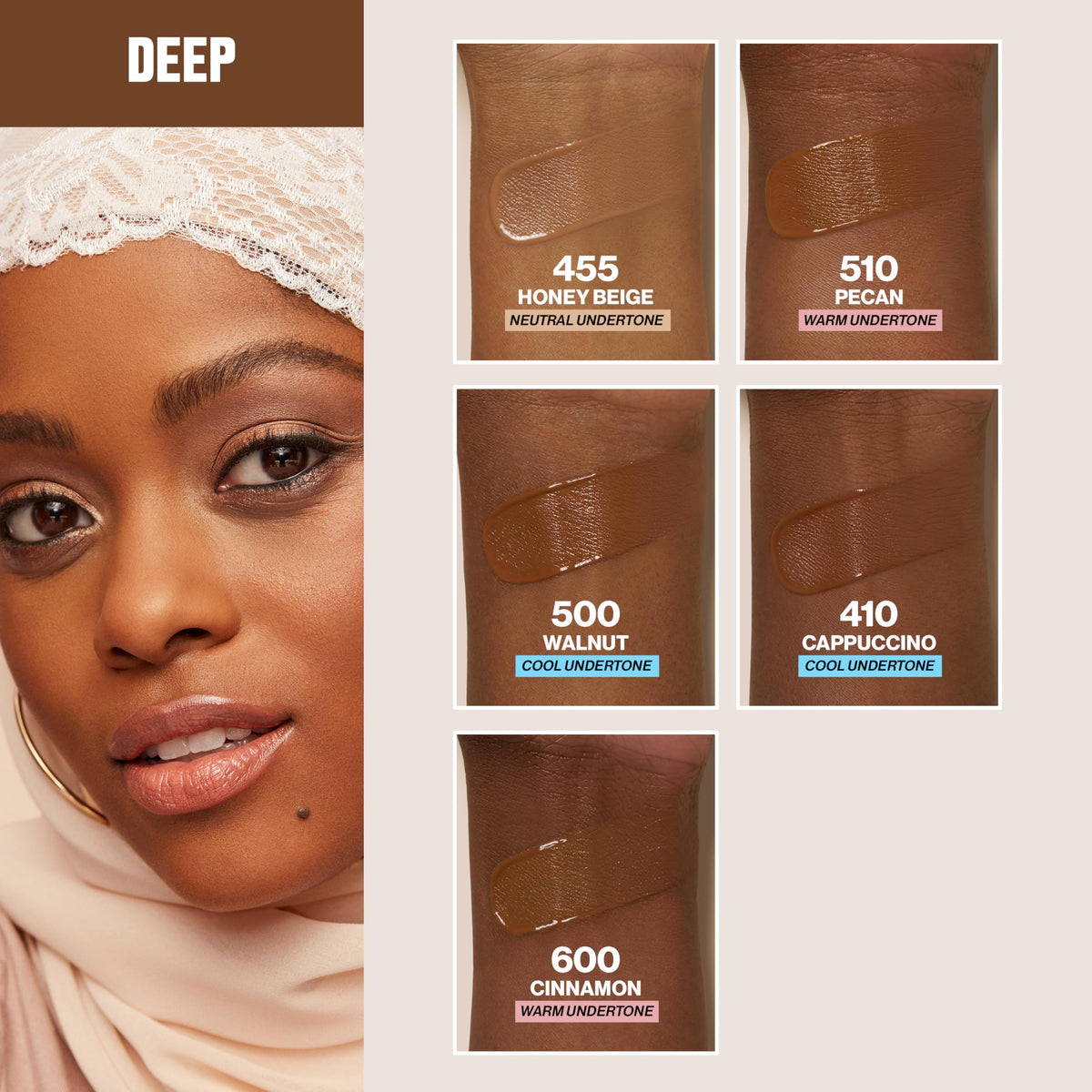 Revlon ColorStay foundation inside a handbag suggesting portable, all-day wear