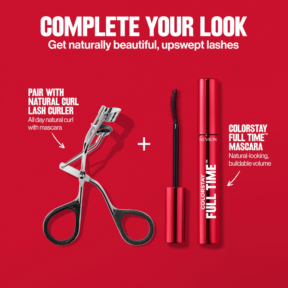 Revlon ColorStay lifestyle worn look on model showing long-lasting smudge-proof lashes
