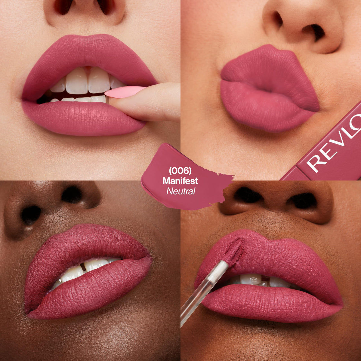 REVLON closeup of patented applicator demonstrating precise, mess-free application