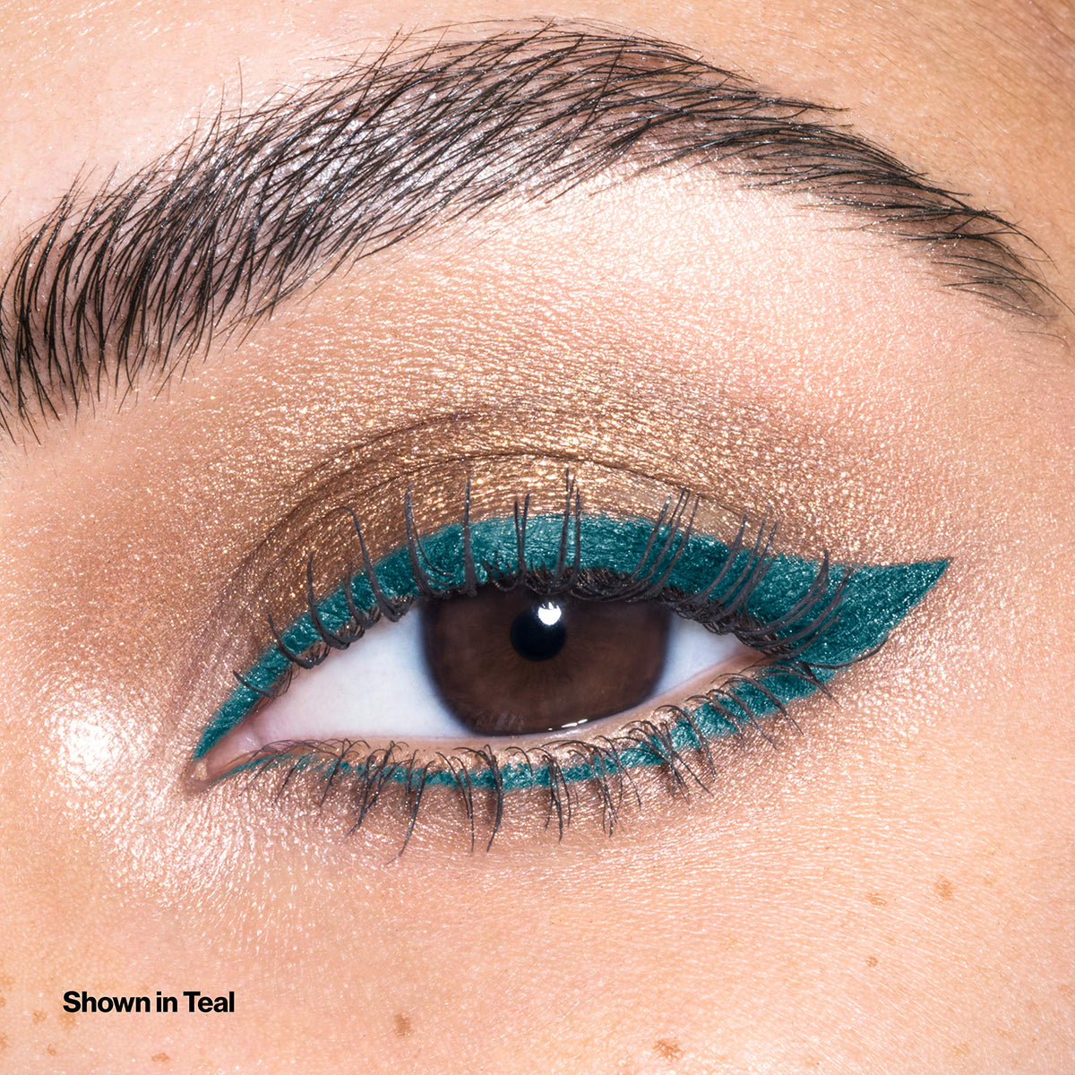 Revlon ColorStay eyeliner applied to eye demonstrating defined line