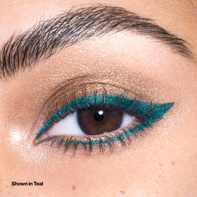 Revlon ColorStay eyeliner applied to eye demonstrating defined line
