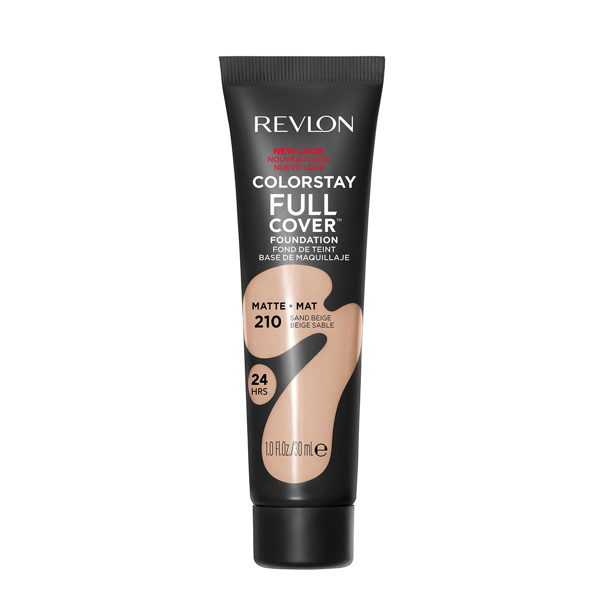 Revlon ColorStay matte finish on cheek detail, natural shine control benefit