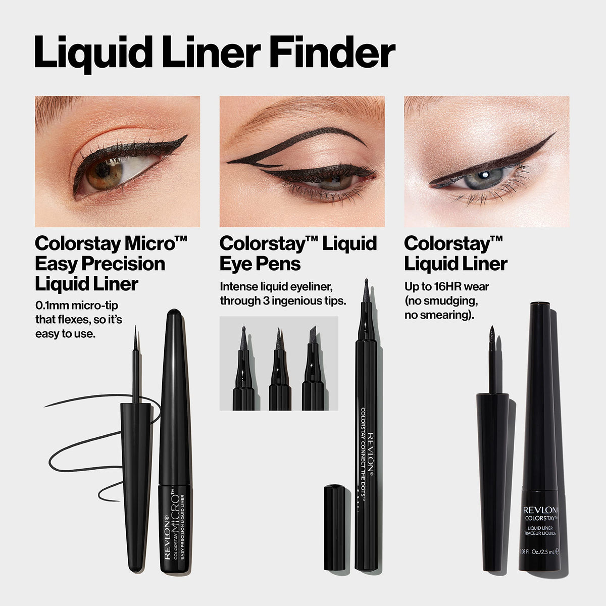 REVLON eyeliner in makeup bag showing portability and everyday use