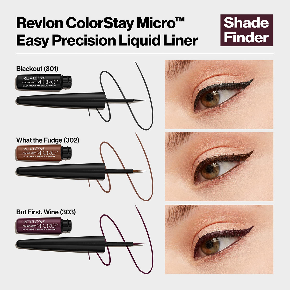 REVLON eyeliner next to coin illustrating compact size for travel