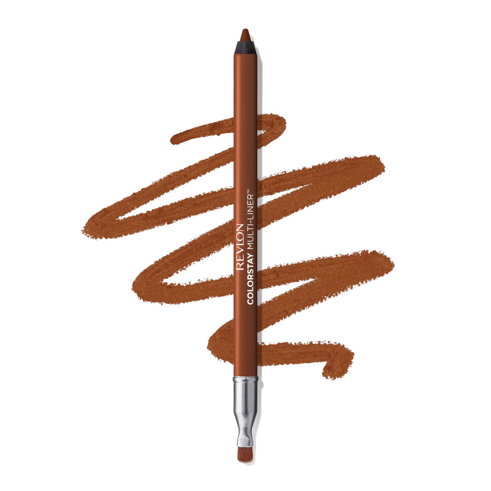 Revlon front packaging of ColorStay Multi-Liner showing shade 005 Off Roading benefit: easy identification