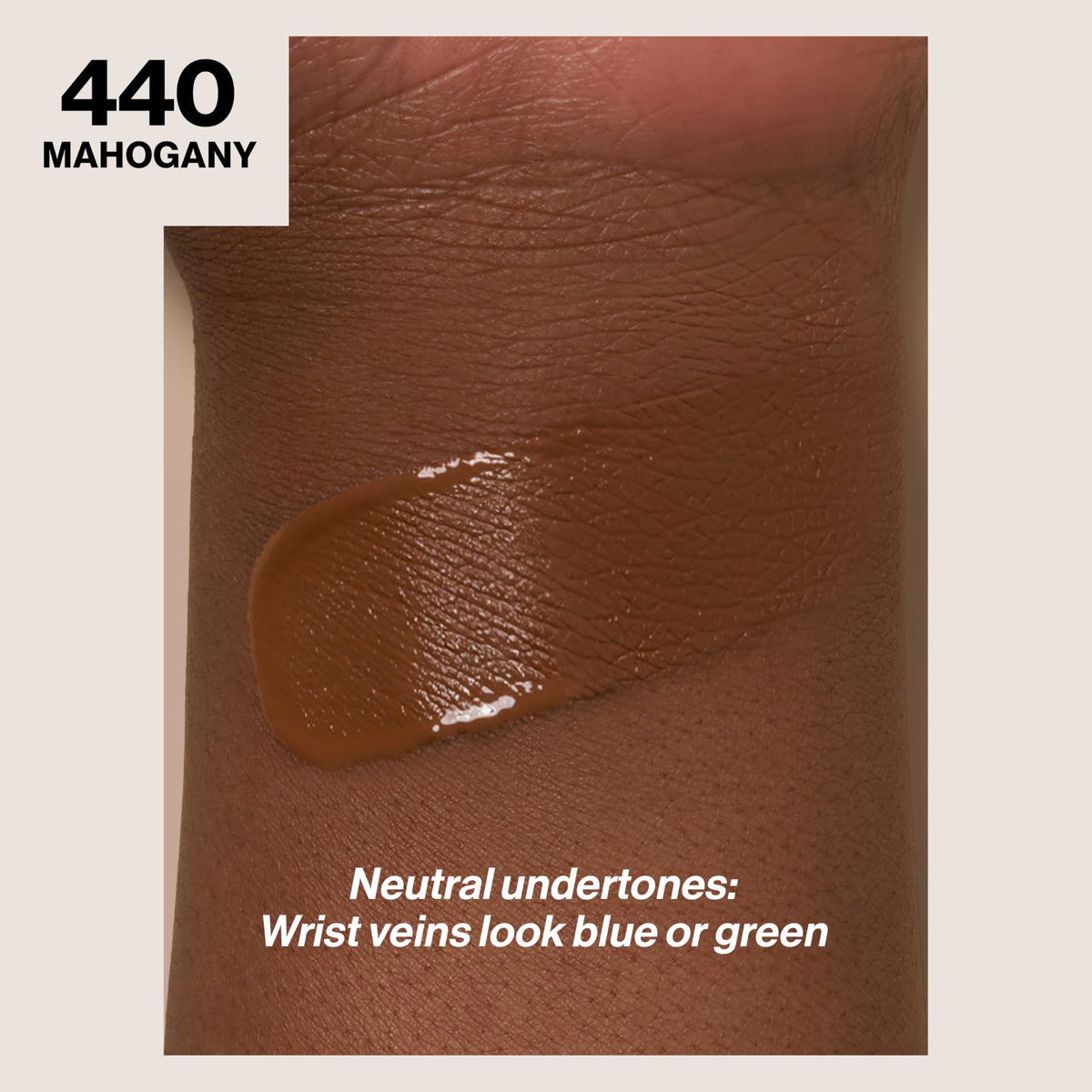 Revlon open cap and product dropper showing liquid texture and easy application benefit