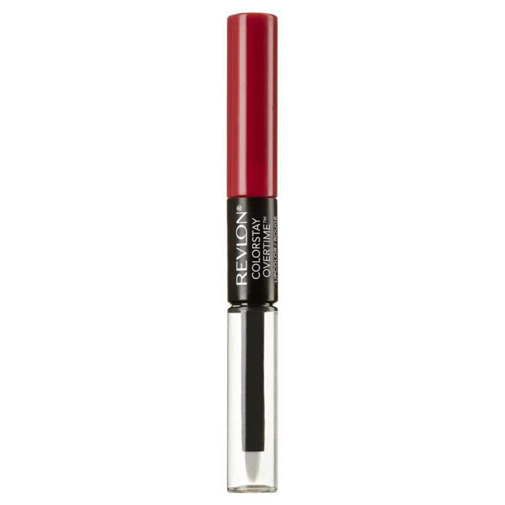 REVLON front packaging showing Forever Scarlett red and travel-ready two-pack
