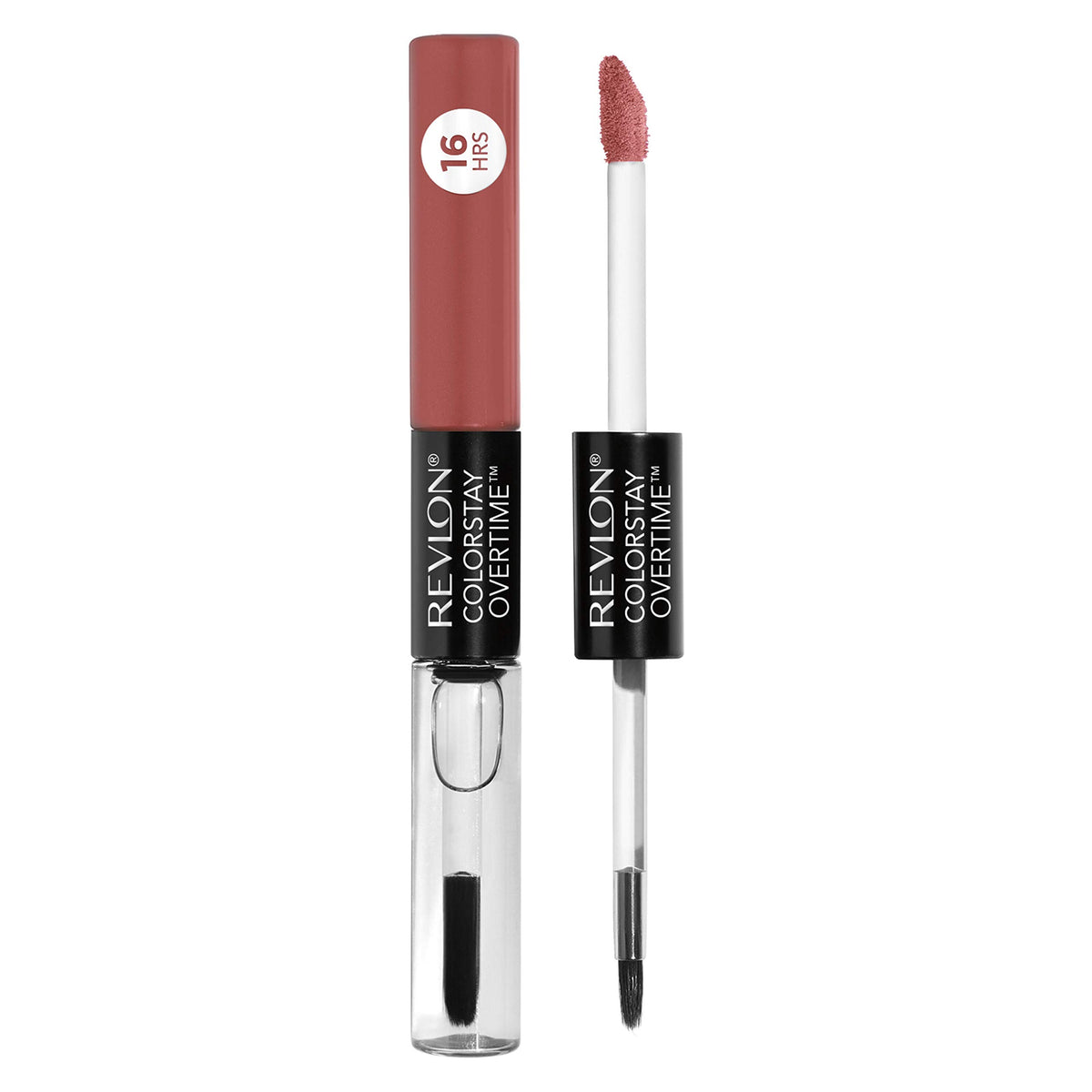 Revlon dual-ended front packaging showing color and clear gloss — convenient carry