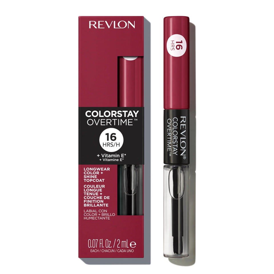 Revlon ColorStay tube front view showing shade and sleek design benefit