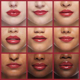 Revlon clear gloss texture close-up highlighting moisturizing shine