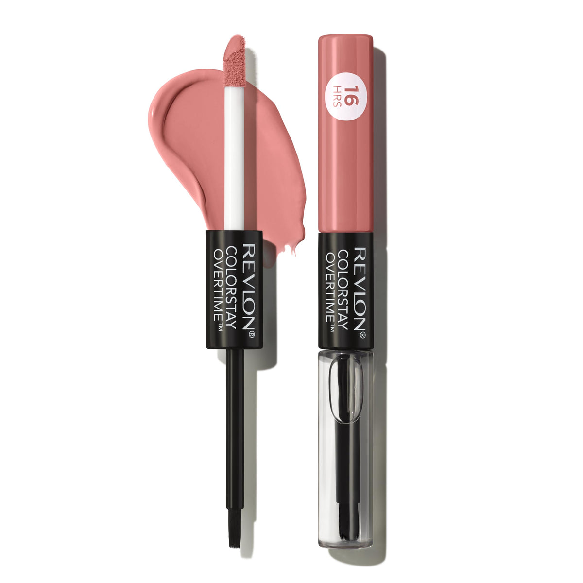 Revlon ColorStay Overtime ingredient label highlighting Vitamin E benefits