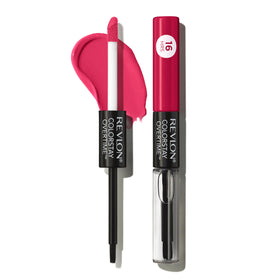 Label close-up on Revlon showing chamomile and soy extract ingredient benefit