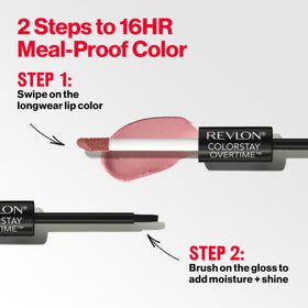 Revlon ColorStay Overtime swatch on arm showing true Boundless Nude payoff