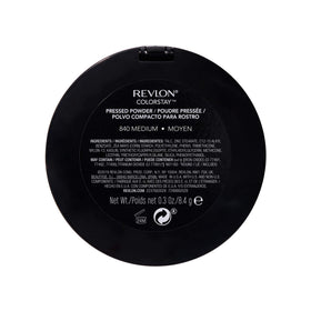 Revlon ColorStay powder in a makeup bag showing portability and on-the-go touchups