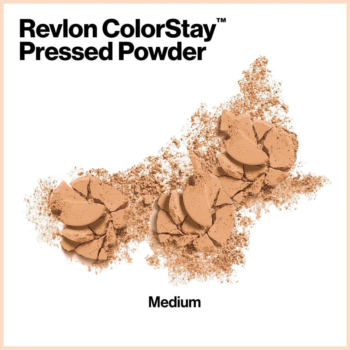 Revlon ColorStay open powder pan displaying smooth pressed texture for easy blending