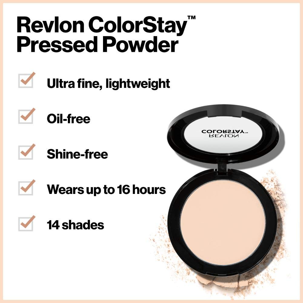 Revlon ColorStay compact open with puff applicator for quick touch-ups