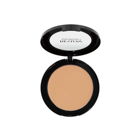 Revlon ColorStay puff applying powder to skin for quick matte finish and coverage