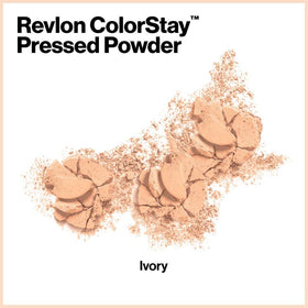 Revlon ColorStay puff resting in pan showing applicator design for controlled coverage benefit
