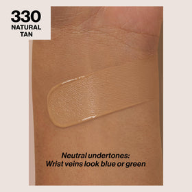 Revlon ColorStay pump dispenser close-up for controlled mess-free foundation application