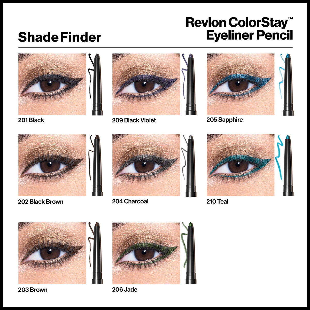 Revlon ColorStay pencil beside coin for size and scale reference