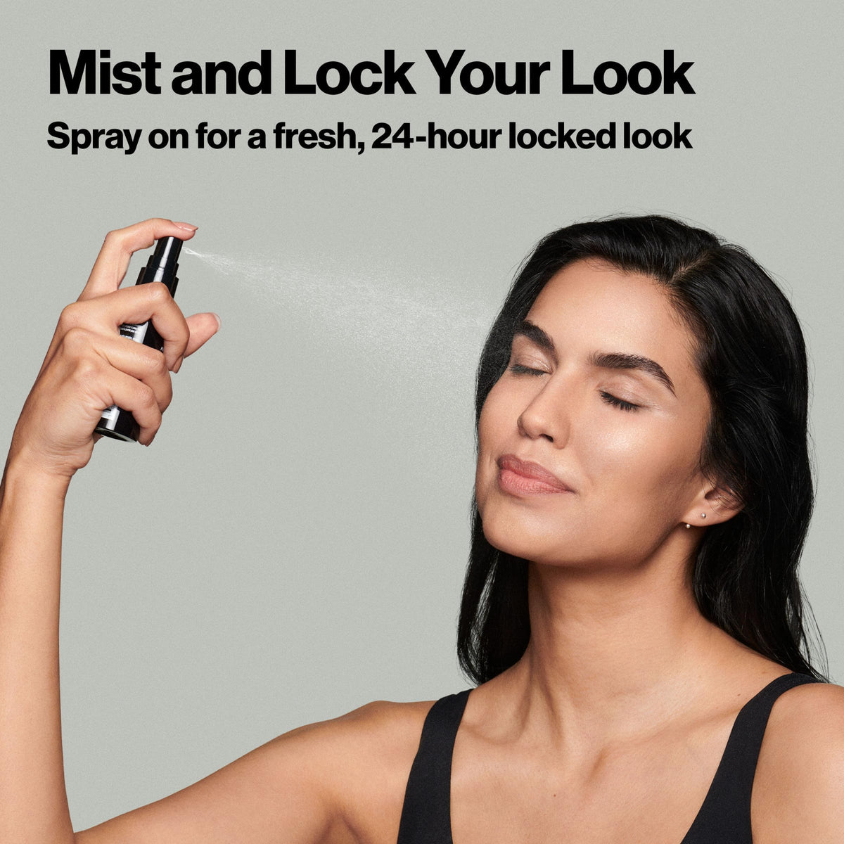 Model after application showing matte finish and blurred pores achieved with Revlon ColorStay