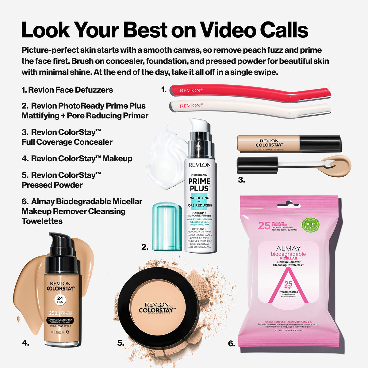 Revlon ColorStay concealer label and ingredient panel for shoppers checking contents