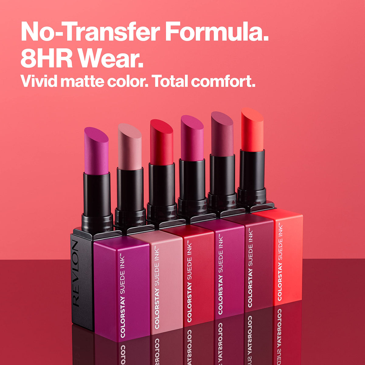 Revlon ColorStay Suede Ink close-up of matte texture illustrating smooth finish