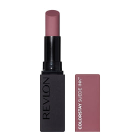 Revlon ColorStay Suede Ink front view showing bold matte shade and compact tube