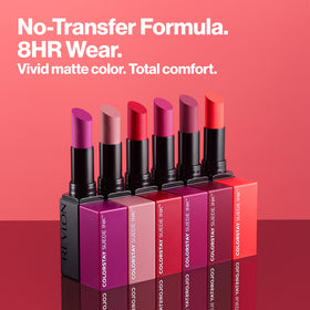 Revlon packaging label detail highlighting built-in primer and waterproof feature