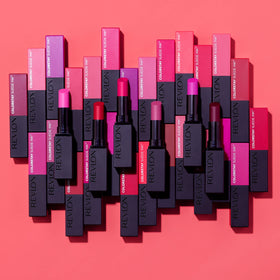 Revlon swatch on arm comparing depth and matte opacity of the color