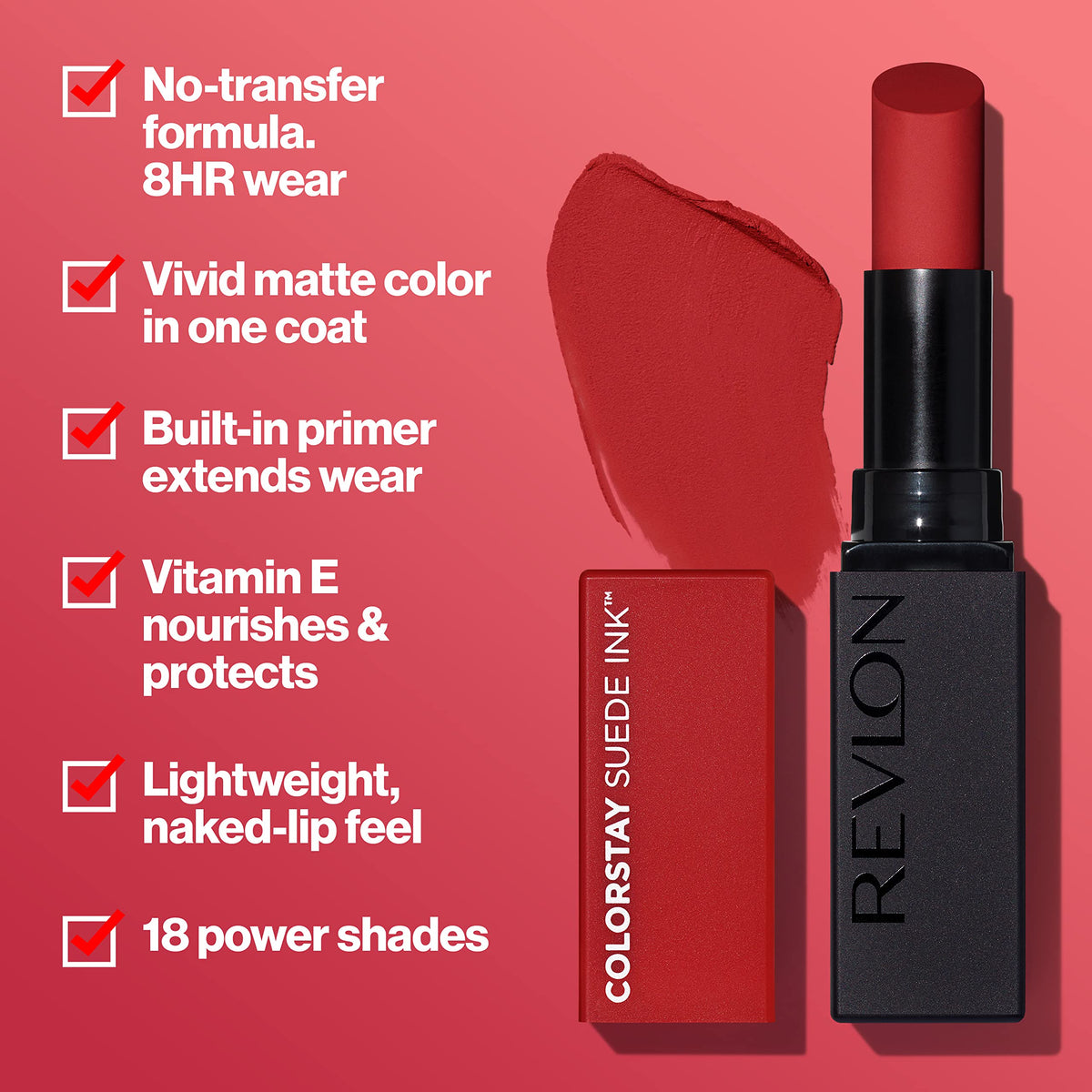REVLON open applicator angled tip illustrating precise application benefit