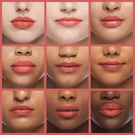 Revlon ColorStay lip swatch closeup showing satin finish and smooth payoff