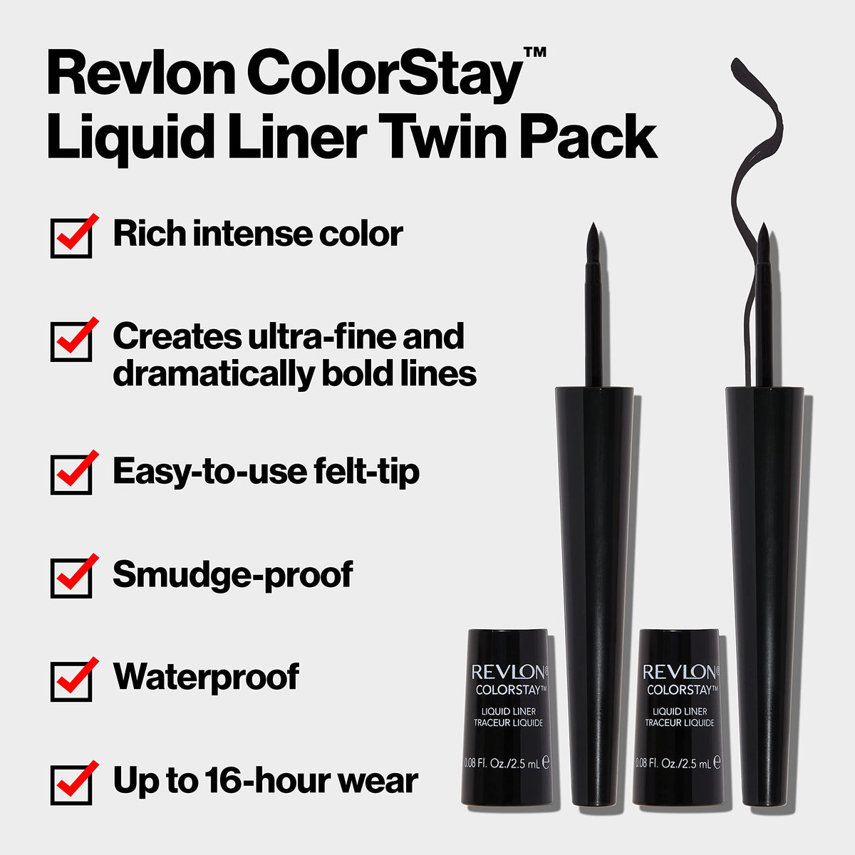 Revlon colorstay ultra-fine tip close-up for precise lines