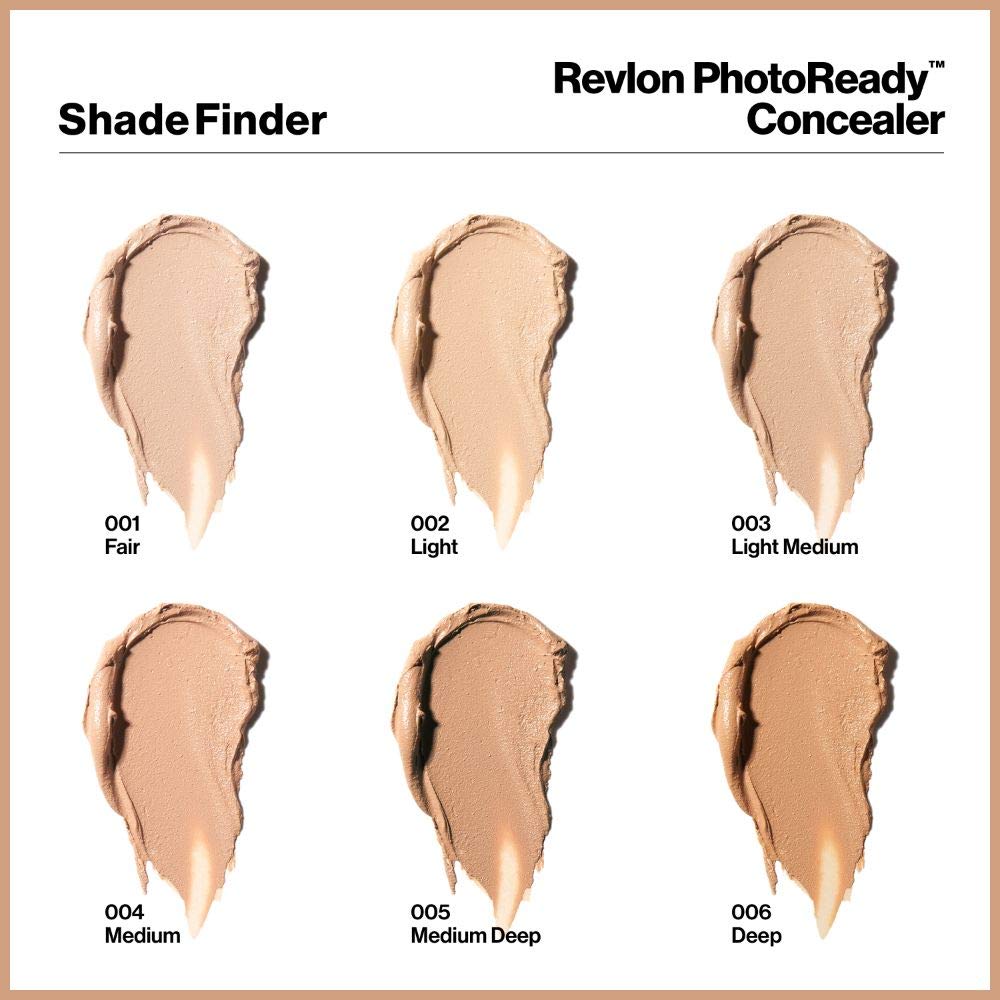 Revlon concealer swatches on forearm showing shade 004 medium and buildable coverage