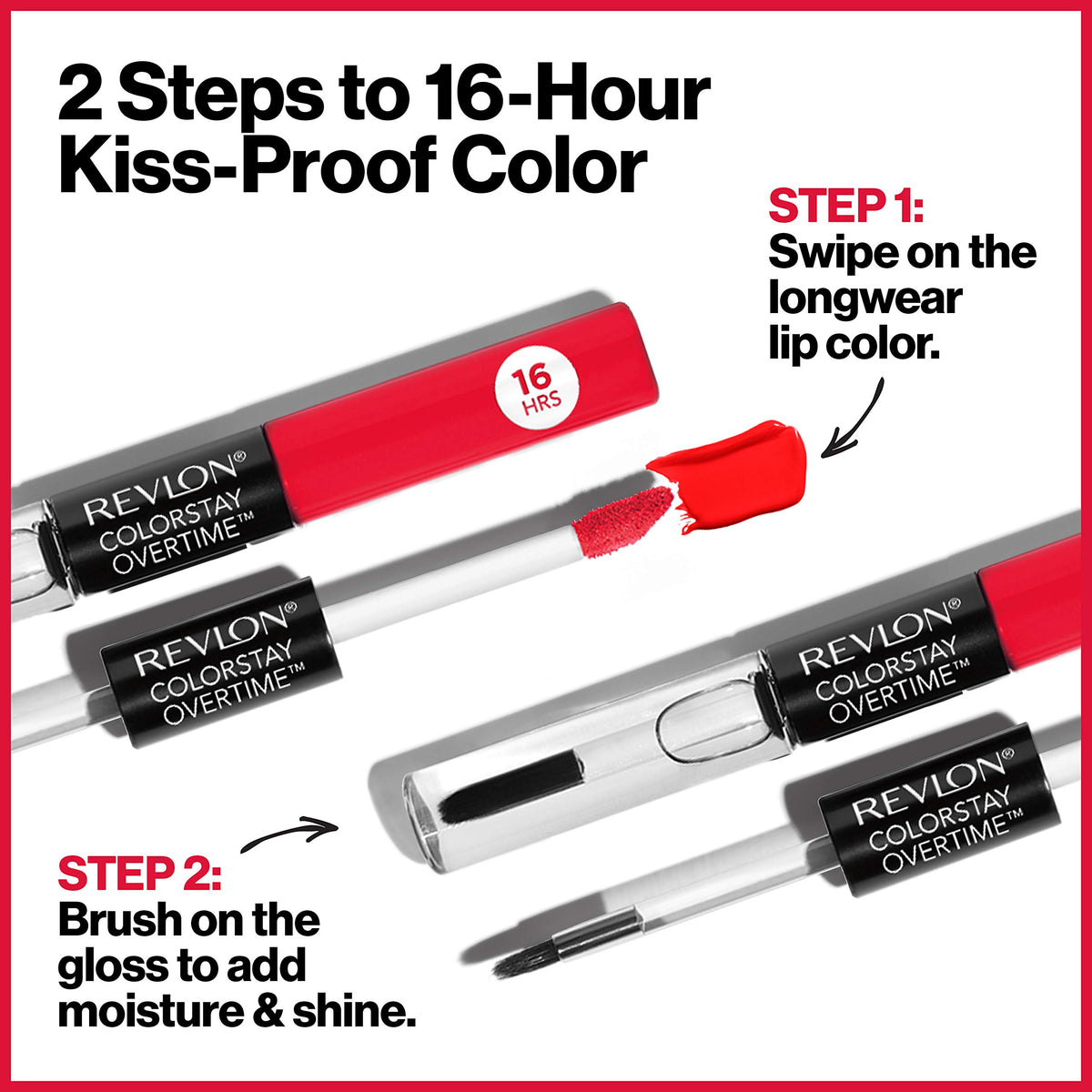 Revlon wand held in hand to show scale — travel-friendly size