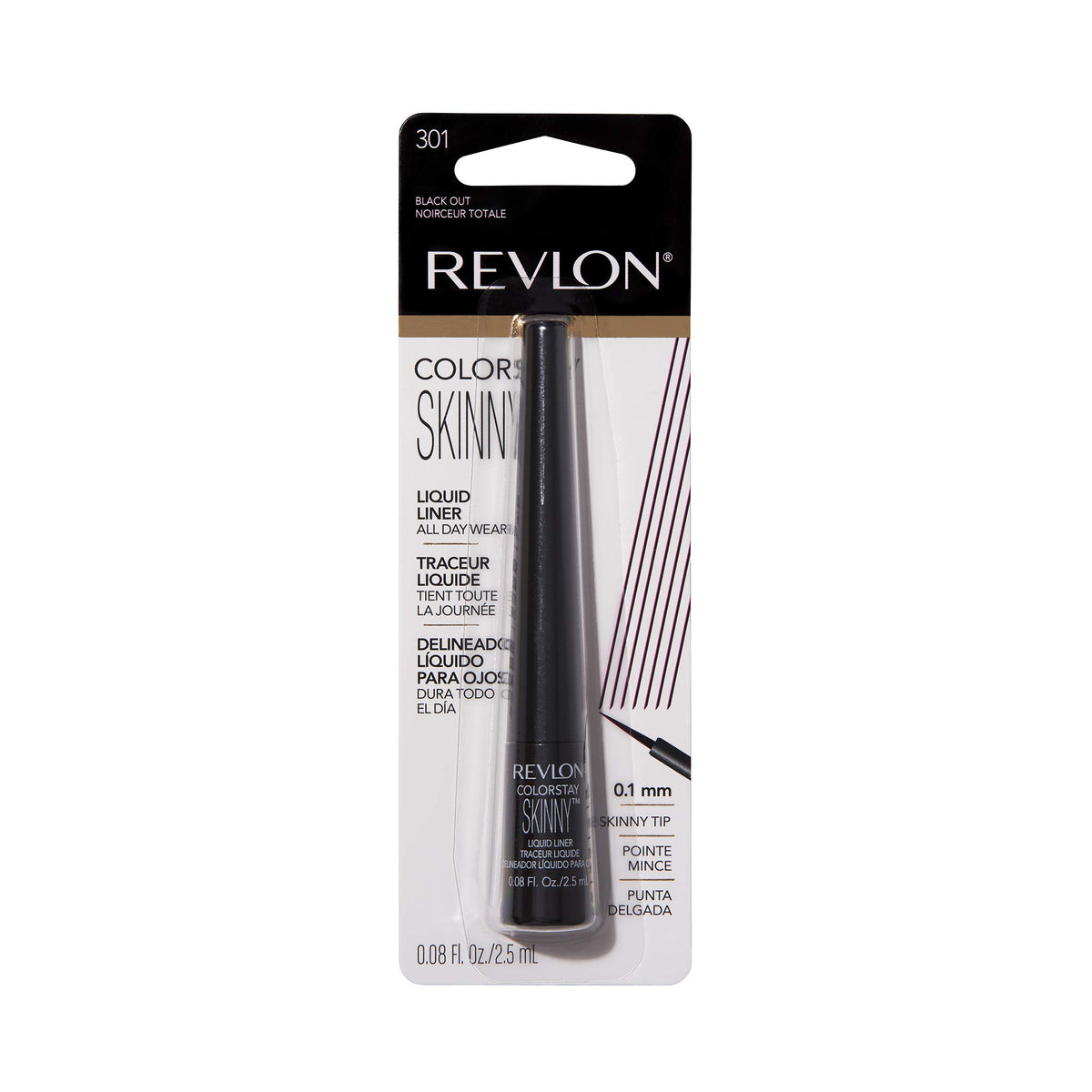 Revlon product back label close-up showing usage and safety information