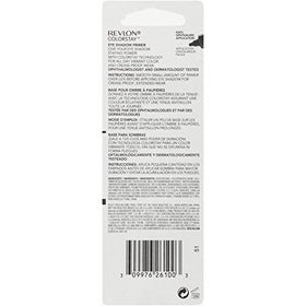 Revlon primer applied to eyelid demonstrating smooth base and improved shadow adherence