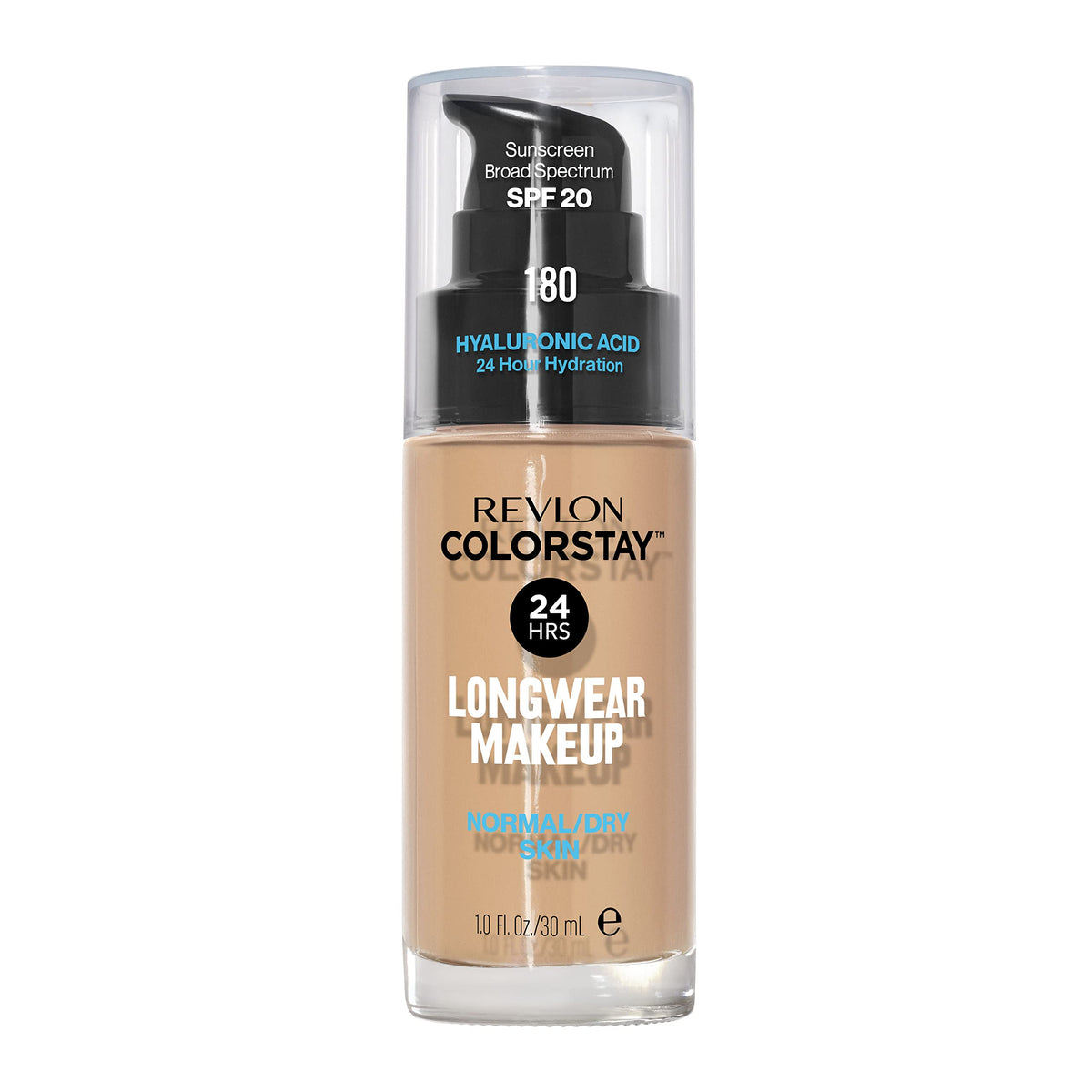 Revlon front packaging showing 180 Sand Beige and SPF 20 benefit