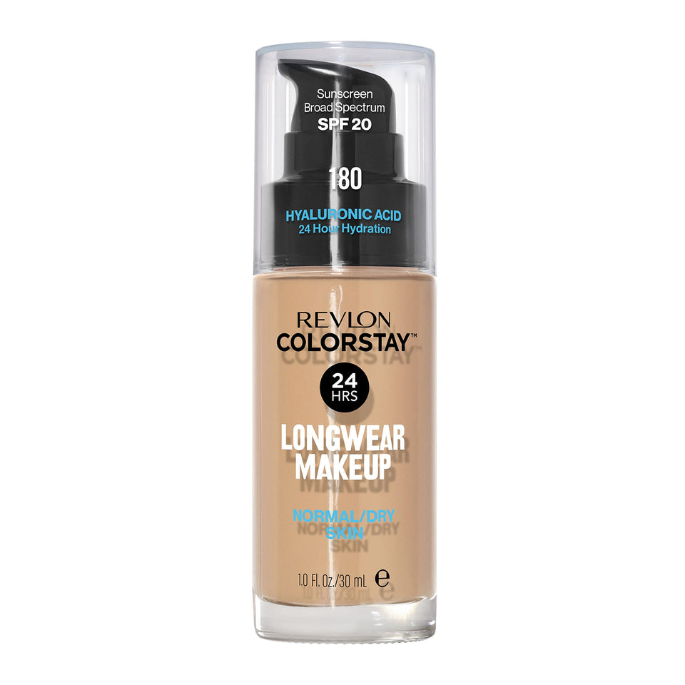 Revlon front packaging showing 180 Sand Beige and SPF 20 benefit