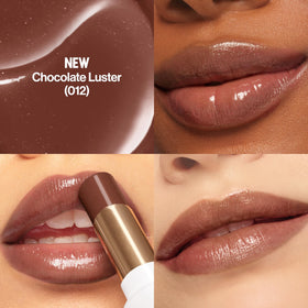 REVLON Glass Shine Balm open twist showing applicator and easy one-swipe application