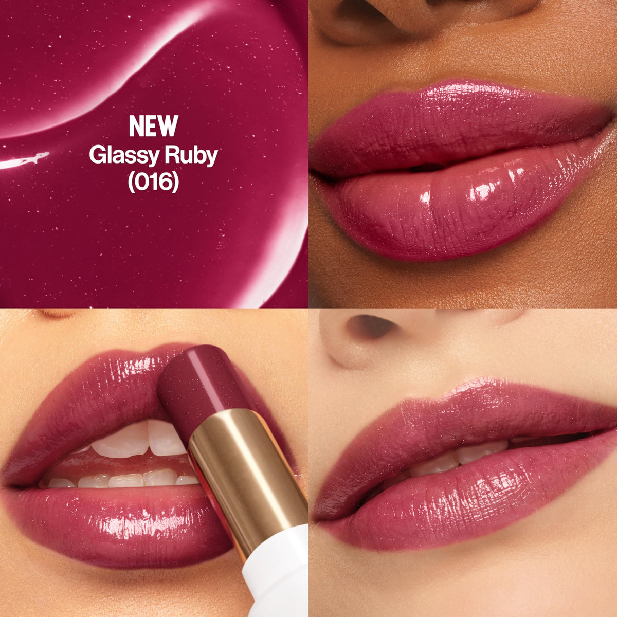 REVLON closeup of balm tip highlighting smooth applicator for precise, effortless glide